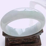 Burmese Jadeite Light Green 54-62mm Bracelet Princess Jewelry
