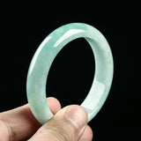 Burmese Jadeite Light Green 54-62mm Bracelet Princess Jewelry Gift