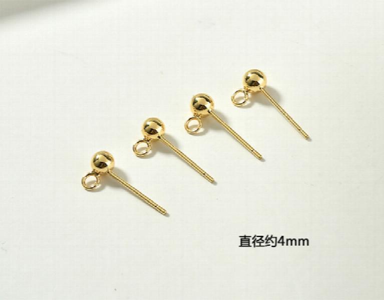925 Silver Needle Hanging Bean Curd Ear Nail Diy Base 100 Lap Accessory Material
