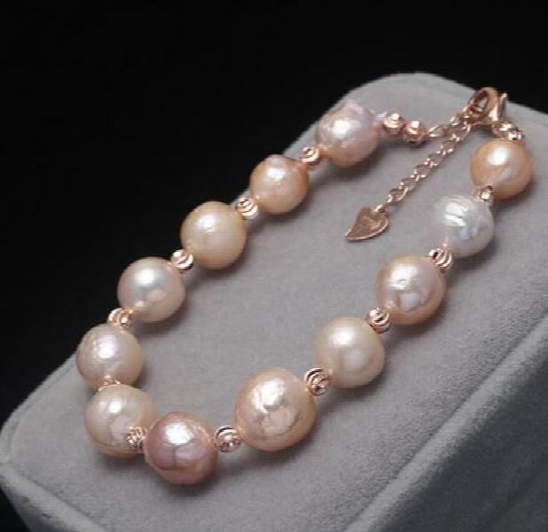 Baroque Pearl Bracelet, Freshwater Natural Jewelry