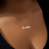 Custom Stainless Name Necklace, Dainty Personalized Jewelry