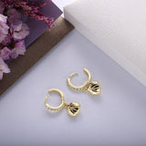 925 Sterling Silver Ladybug Dangling Hoop Earrings Animal Party Jewelry