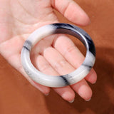 Zheru Natural Two-Color Hetian Jade 4mm-64mm Bracelet for Mother to Girlfriend