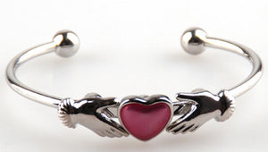 Heart Cuff Bracelet Bangle for Women