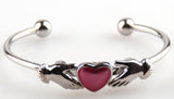 Heart Cuff Bracelet Bangle for Women
