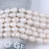 10-11mm Rice Shape Freshwater Pearl Ring & Necklace Set