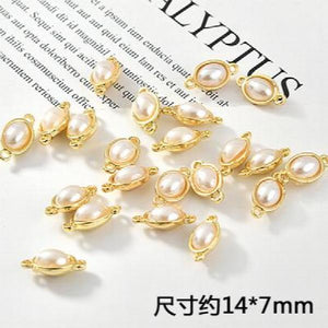 Geometric Oval Alloy Charms for Jewelry Making