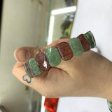 Strawberry Quartz Stone Beads Bracelet Natural Stone Bangle for Woman