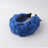 Wide Pearl Cross Headband Padded Hair Hoop Bands