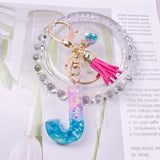 Glitter Crystal Drop Key Chain Tassel Pendant Resin Girl Bag Embellishment