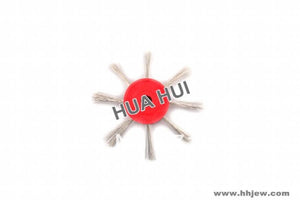 0.2mm Matt Brush Red Polishing Brush on Plastic Hub for Textured Metal Surface