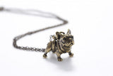 Retro French Bulldog Pendant Necklace Christmas Gift