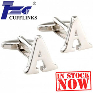 Letter Alphabet Cufflink Cuff Link 2 Pairs Promotion