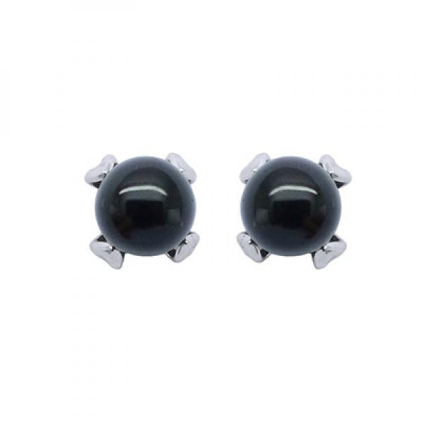 925 Sterling Silver Natural Agate Earrings