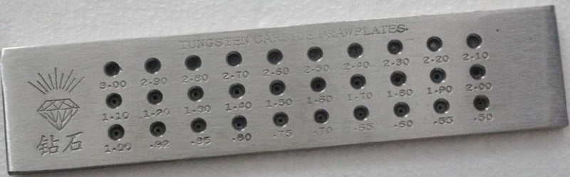 DIAMOND Hexagonal Tungsten Carbide Jewelry Making Drawplate