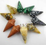 Quartz Crystal Pendulum Pendant DIY Jewelry 10Pcs