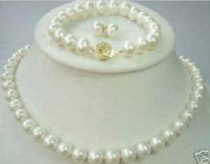 7-8MM Pearl Necklace Bracelet Earring Set AKOYA
