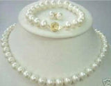7-8MM Pearl Necklace Bracelet Earring Set AKOYA