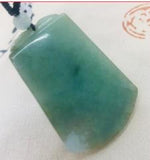 Burmese Emerald Jade Carving Pendant with Bead Necklace