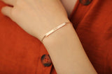 Custom Name Bar Bracelet, Personalized Dainty Initial Jewelry