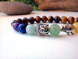 Elephant Buddha Chakra Bracelet for Yoga Meditation