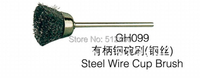 100pcs GH099 Steel Wire Cup Brush Jewelry Polishing Tool