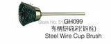 100pcs GH099 Steel Wire Cup Brush Jewelry Polishing Tool