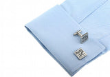 Men's Silver Cufflinks - Novelty Design