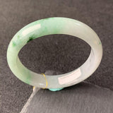 Zheru Jewelry Natural Burmese Jade Bicolor 54-64mm Bracelet Princess Jewelry