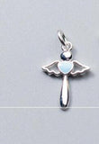 Angel Wand Silver Charms 925 Sterling Silver Pendants