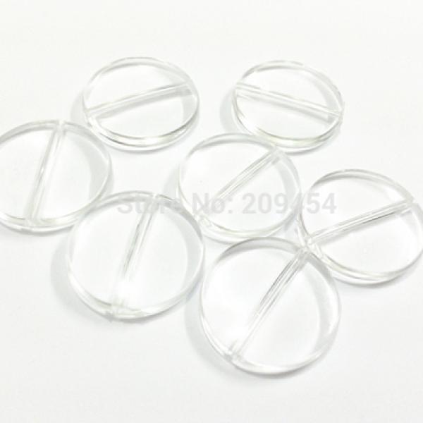 Acrylic Flat Coin Discs Beads 300pcs 21mm 200pcs 25mm 110pcs 32mm 62pcs 41mm
