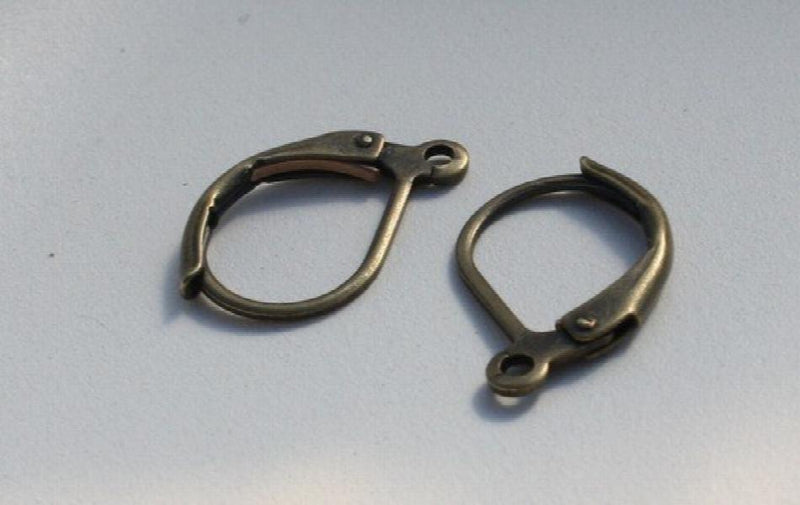 200pcs Bronze Leverback Earing Finding 16x10mm