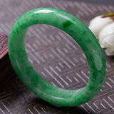 Natural Burmese Light Green Jadeite 54mm-64mm Bracelet