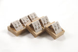 Wooden Beads Organizer Box Earring Holder Velvet Tray Necklace Display Stand