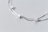 925 Silver Double Layer Snake Bone Chain Bracelet GTLS415