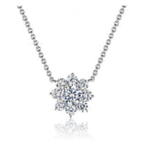 Bohe Pendant 925 Sterling Silver Charm Zircon Choker Jewelry
