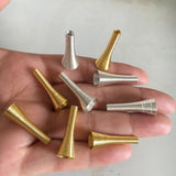 50 pcs Metal Speaker Shape Decorations For Jewelry, Crafts Supplies