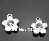 100pcs Rhinestone Flower Pendant Charms DIY Accessories