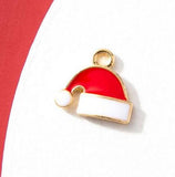 50 Pcs Christmas Santa Claus DIY Charm Pendants for Jewelry Making