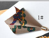50pcs Rayon Tassel Floral Print DIY Jewelry Earring Pendant Accessory