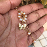 Rose Pink Pearl Beads Earring Crystal Healing Stone Jewelry Gift