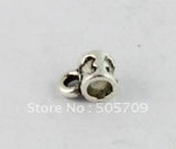 Tibetan Silver Heart Cylinder Bails Jewelry Findings 280pcs
