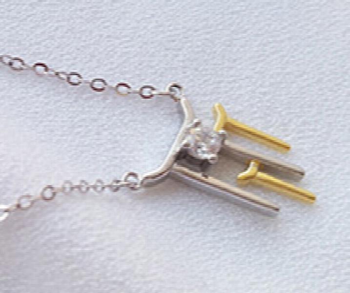925 Silver Pendant Choker Zircon Necklace for Women