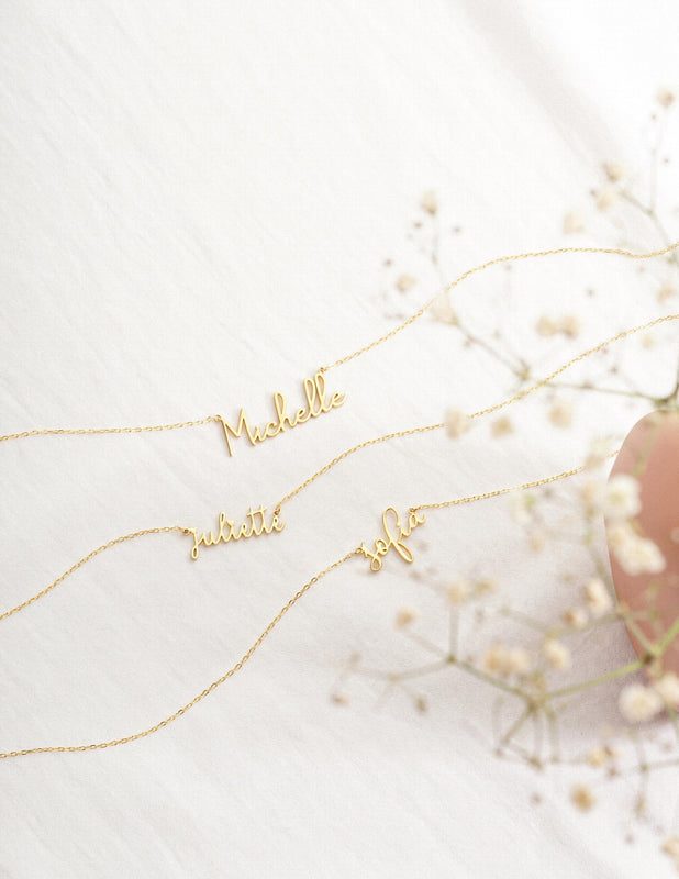 Custom Name Necklace Stainless Steel Personalized Dainty Name Necklace For Women