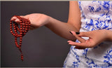 Zambian Red Sandalwood Buddhist Prayer Beads 0.8cm*108 Bracelet