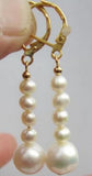 AAA+ Drop Pearl Earring 14K/20 YELLOW