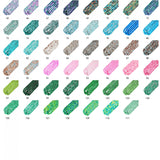 240pcs 10mm Multicolour Speckled Glass Beads for DIY Bracelet Making