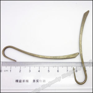 60pcs Vintage Charms Bookmark Pendant Antique DIY Metal Jewelry Findings