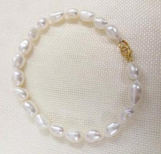 Arriver Baroque Pearl Bracelet 9x10mm Natural Freshwater Pearl Clasp