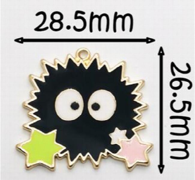 50pcs Japanese Sea Urchin Metal Charm Pendants for DIY Jewelry Making